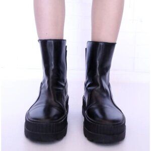PUMA x FENTY Black Chelsea Sneaker Platform Boot Sz 11